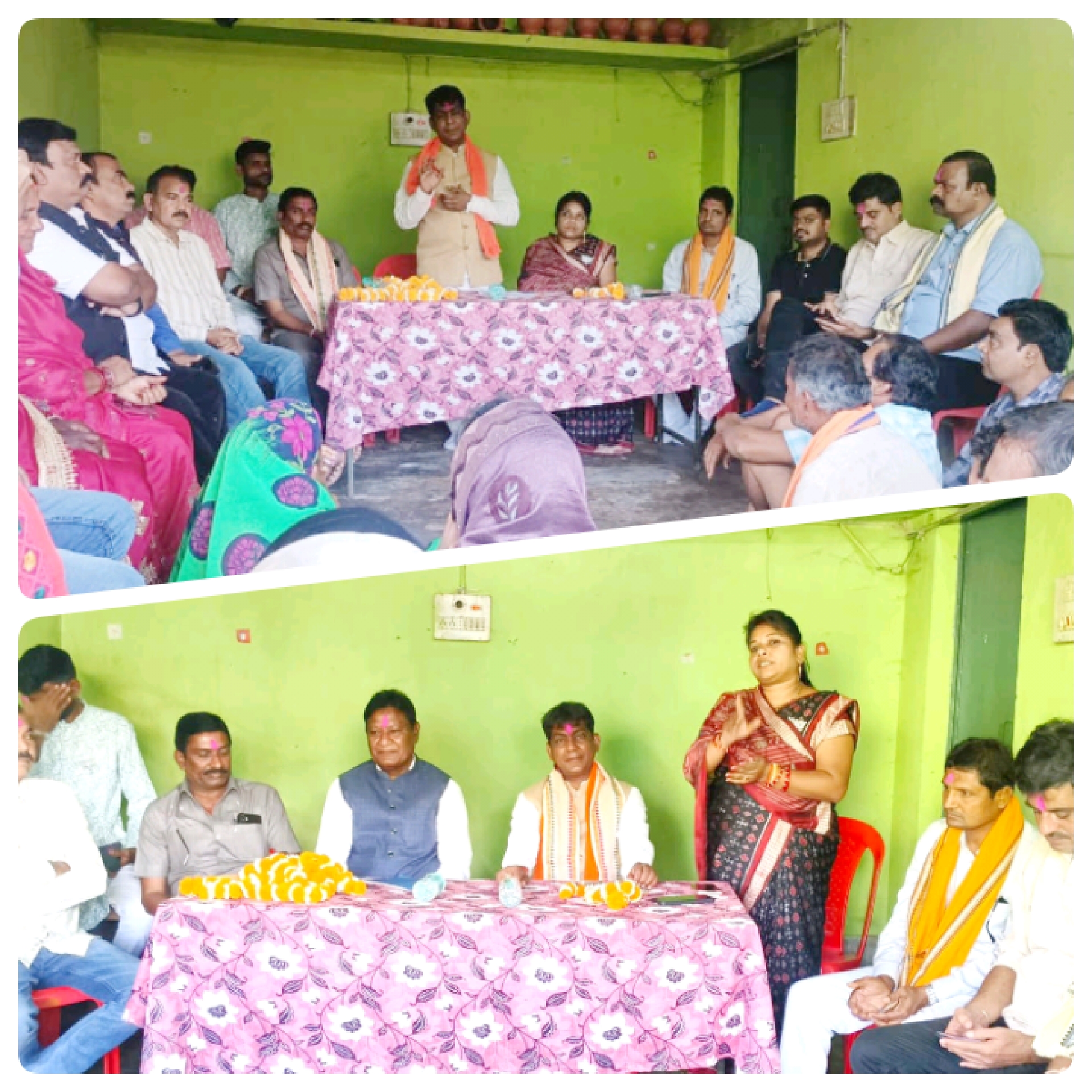नुआपाड़ा विधानसभा उपचुनाव में विधायक योगेश्वर राजू सिन्हा ने भाजपा प्रत्याशी के लिए किया जनसंपर्क 