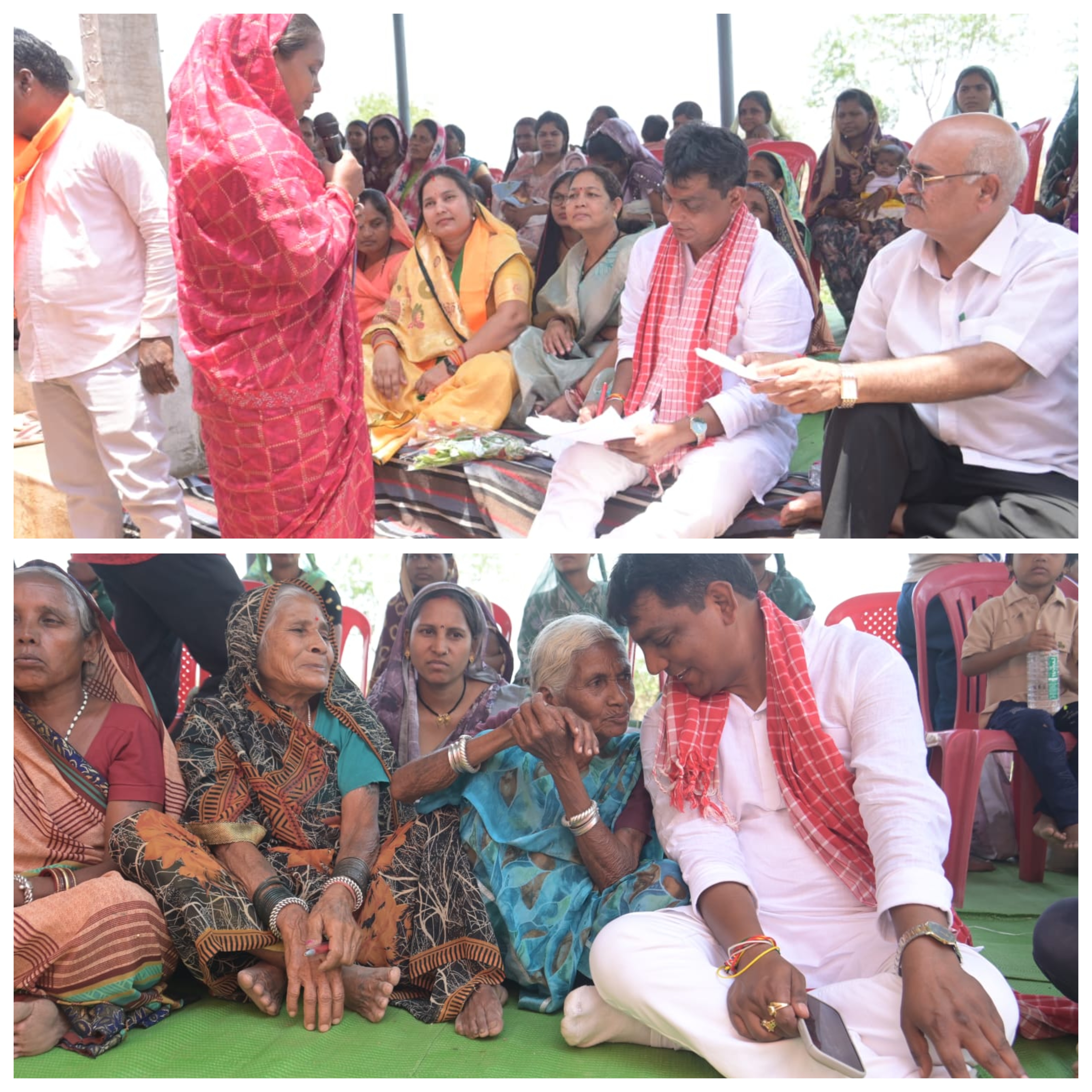 ग्राम मोंगरा में विधायक योगेश्वर राजू सिन्हा ने जन चौपाल लगाकर सुनी आमजनों की समस्या