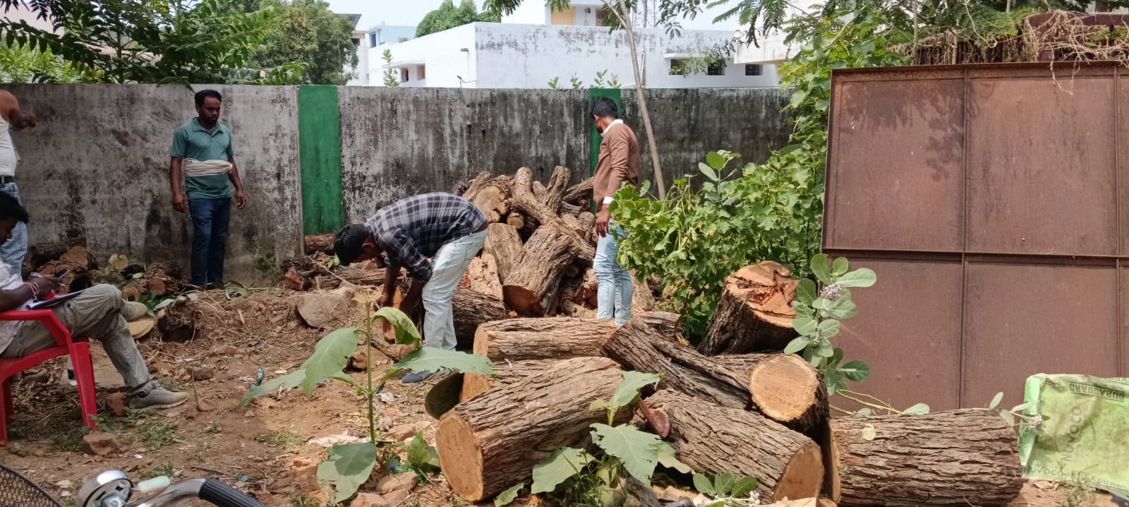 वन विभाग ने खैर लकड़ी जब्त किया