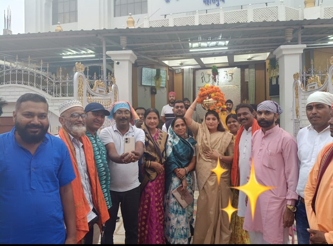 भाजपा शहर मंडल द्वारा संत रविदास जयंती के 650वें वर्ष पर निकली कलश यात्रा का भव्य स्वागत